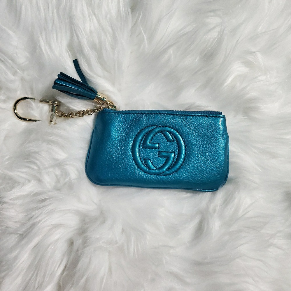 Gucci signature leather key case